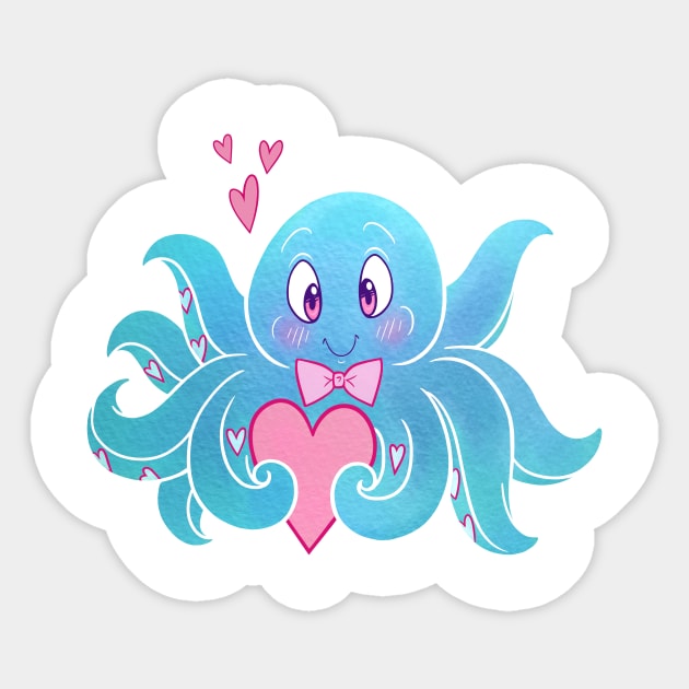 Cute-O-Pus Sticker by Fizzy Vee